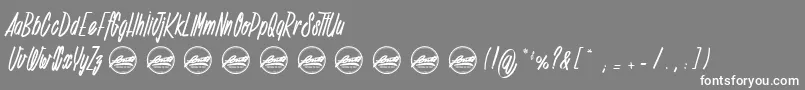fuente Deadline Countdown PersonalUseOnly – Fuentes Blancas Sobre Fondo Gris