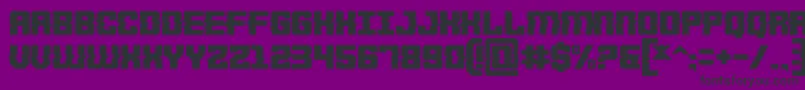 フォントDeadlist – 紫の背景に黒い文字