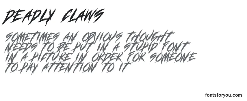 DEADLY CLAWS Font