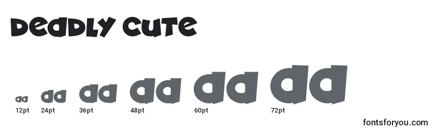 Deadly Cute Font Sizes