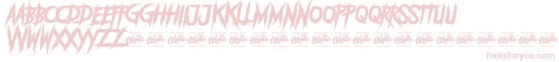 DEADLY KILLERS Font – Pink Fonts on White Background