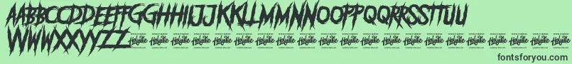 DEADLY KILLERS Font – Black Fonts on Green Background