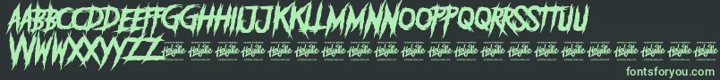 DEADLY KILLERS Font – Green Fonts on Black Background