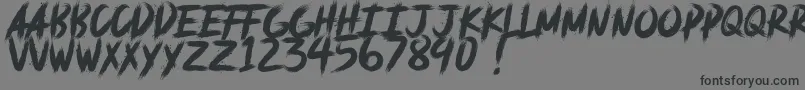 フォントdeadpack DEMO – 黒い文字の灰色の背景