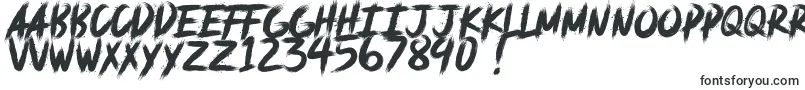 フォントdeadpack DEMO – 白い背景に黒い文字