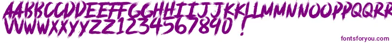 フォントdeadpack DEMO – 白い背景に紫のフォント