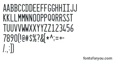 dealerplate california font – Fixed Width Fonts