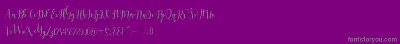 More about Dealove Script Demo Font Dealove Script Demo Font – Gray Fonts on Purple Background