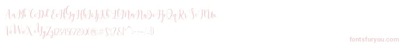 Dealove Script Demo Font – Pink Fonts on White Background