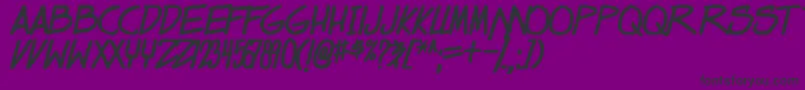 Police dealspinner tbs bold – polices noires sur fond violet