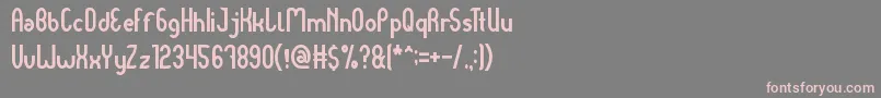 Dear Baby Font – Pink Fonts on Gray Background