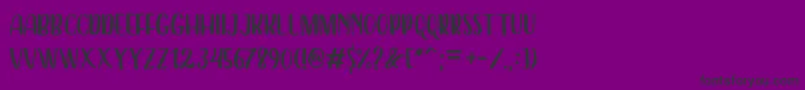 Dearday Sans Font – Black Fonts on Purple Background