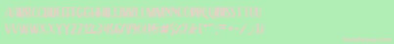 Шрифт Dearday Sans – розовые шрифты на зелёном фоне