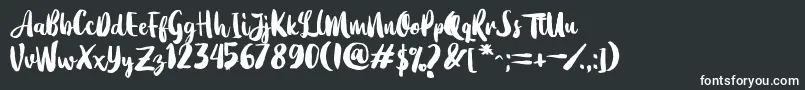 Dearday Script Font – White Fonts