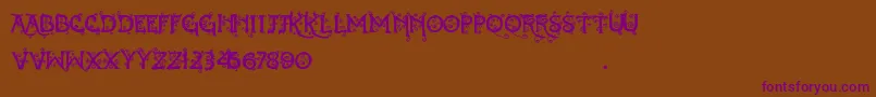 More about Dearest Dorothy Font Dearest Dorothy Font – Purple Fonts on Brown Background