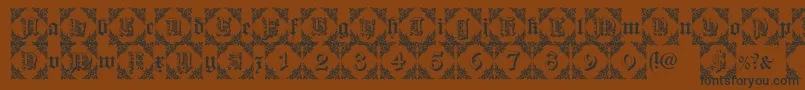 Dearest Friend Font – Black Fonts on Brown Background