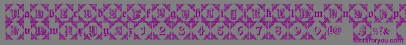 Dearest Friend Font – Purple Fonts on Gray Background