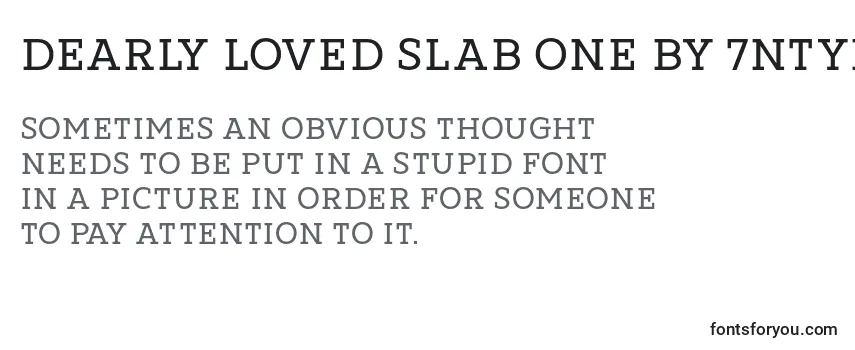 Review of the Dearly loved Slab One by 7NTypes Font