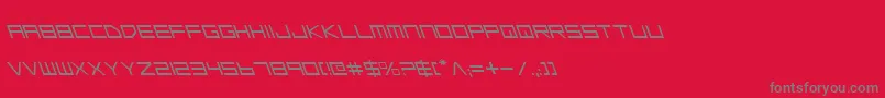 フォントLgsl – 赤い背景に灰色の文字