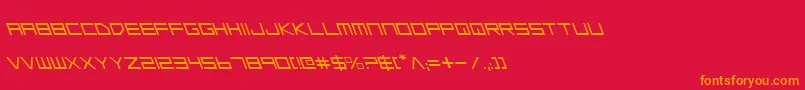 フォントLgsl – 赤い背景にオレンジの文字