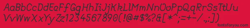 DearOldDad Font – Black Fonts on Red Background