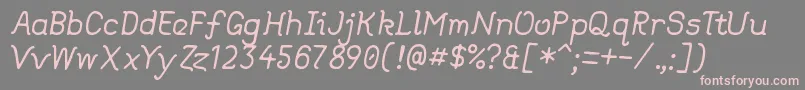 DearOldDad Font – Pink Fonts on Gray Background