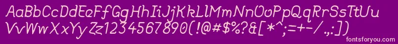 DearOldDad Font – Pink Fonts on Purple Background