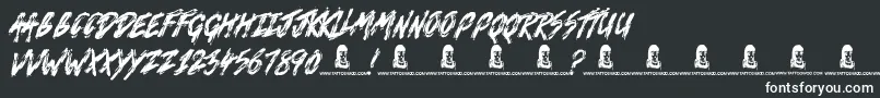 Death VaLley Font – White Fonts on Black Background