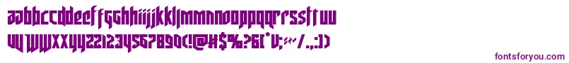 deathshead Font – Purple Fonts on White Background