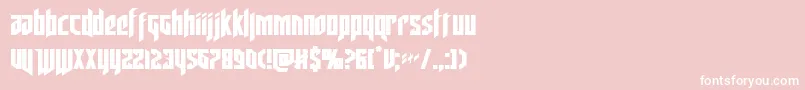 deathshead Font – White Fonts on Pink Background