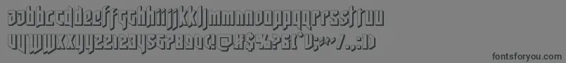 deathshead3d Font – Black Fonts on Gray Background