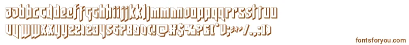 deathshead3d Font – Brown Fonts on White Background