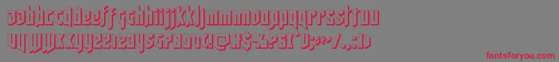deathshead3d Font – Red Fonts on Gray Background