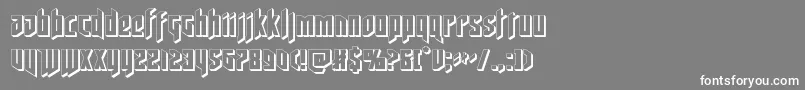 deathshead3d Font – White Fonts on Gray Background