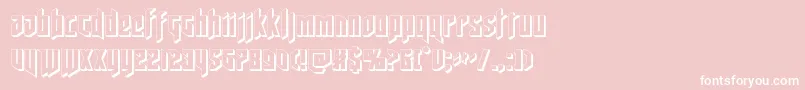 deathshead3d Font – White Fonts on Pink Background