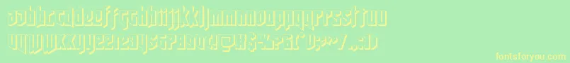 deathshead3d Font – Yellow Fonts on Green Background