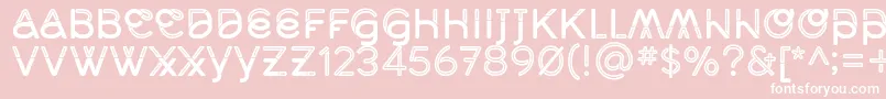 MidcaseMedline Font – White Fonts on Pink Background