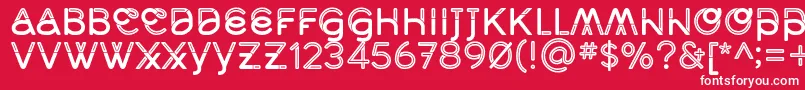 MidcaseMedline Font – White Fonts on Red Background