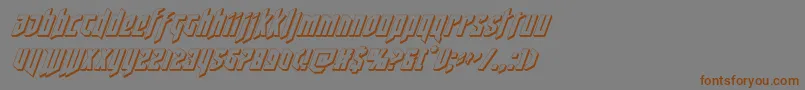 deathshead3dital Font – Brown Fonts on Gray Background