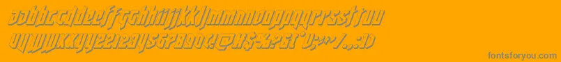 deathshead3dital-Schriftart – Graue Schriften auf orangefarbenem Hintergrund