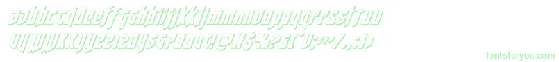 deathshead3dital Font – Green Fonts on White Background