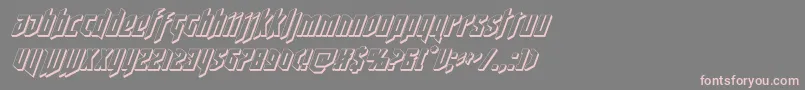 deathshead3dital Font – Pink Fonts on Gray Background