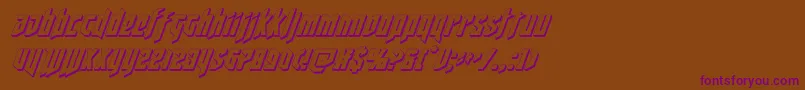 deathshead3dital Font – Purple Fonts on Brown Background