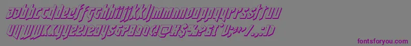 deathshead3dital Font – Purple Fonts on Gray Background