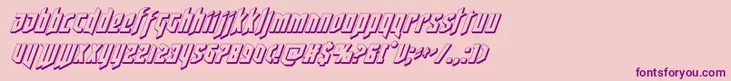 deathshead3dital Font – Purple Fonts on Pink Background
