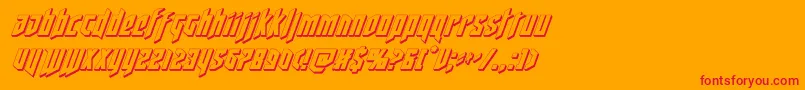 deathshead3dital Font – Red Fonts on Orange Background