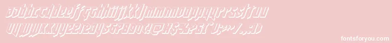 deathshead3dital Font – White Fonts on Pink Background