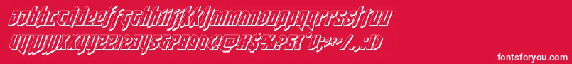 deathshead3dital Font – White Fonts on Red Background