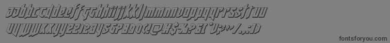 deathshead3dital Font – Black Fonts on Gray Background