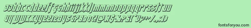 More about deathshead3dital Font deathshead3dital Font – Black Fonts on Green Background